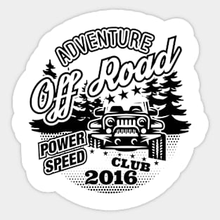 aventure off road Sticker